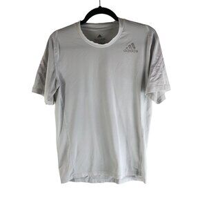 Adidas Alphaskin Climalite Mens Training T-Shirt Athletic Wear White Size S